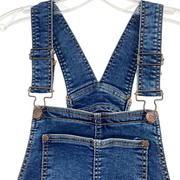 Love Trends Denim Jean Skirt Overall Jumper Size Medium - Picture 6 of 11